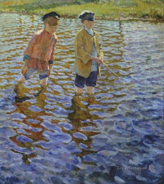 少年1 ニコライ・ボグダノフ・ベルスキー 子供 印象派 Oil Paintings